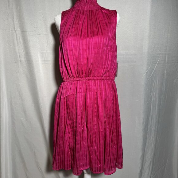 Nine West Dresses & Skirts - NWT Nine West Pink Pleated Dress Medium Sleeveless Elastic Waist Flowy Summer